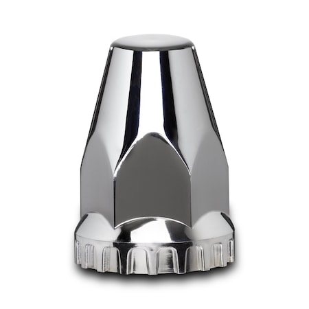 Roadmaster 33mm or 32mm x 4-3/4in  Chrome ABS push on nut cover 111PFL-PN